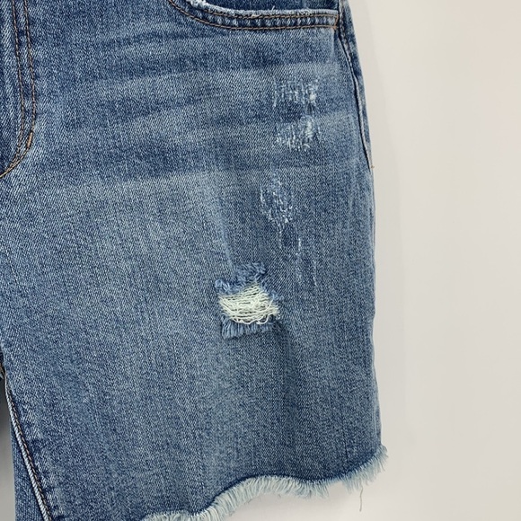 Joe's Jeans Easy Bermuda jean denim shorts Akila distressed cut-off women new 30 - Picture 3 of 6
